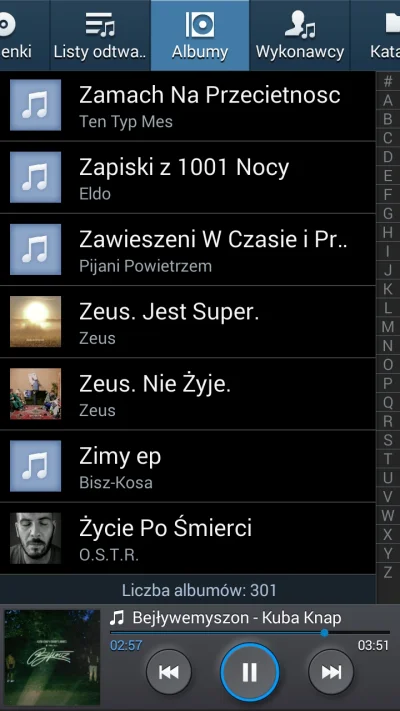 A.....a - no elo
a wy ile macie albumów na tel?
#muzyka