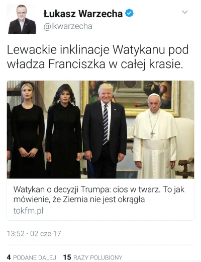 pk347 - HAHAHA, nawet generalnie wsteczny kosciol jest dla polskiej prawicy zbyt post...