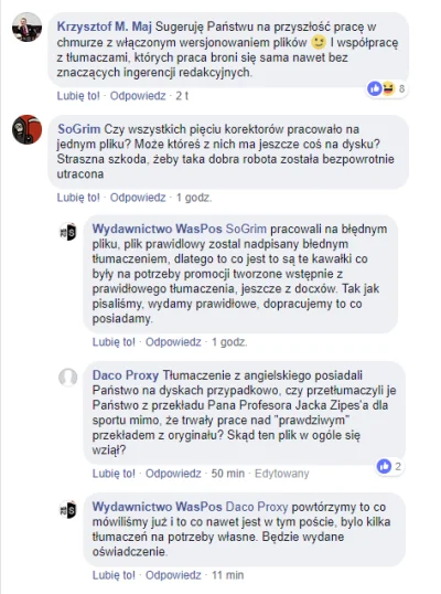 Dacomos - Na swojej stronie na facebooku trzymają się swojego oświadczenia, tzn:

1...