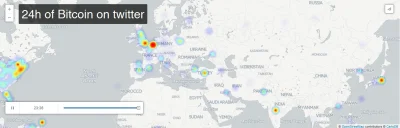 tyskieponadwszystkie - Interaktywna mapa pokazująca wszystkie tweety ze słowem Bitcoi...