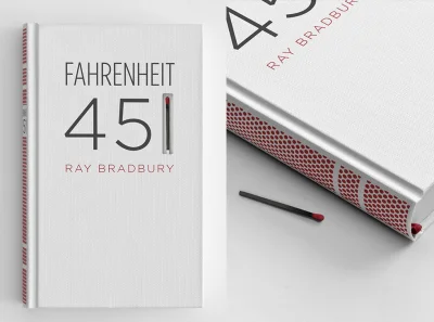 npwjsn - "451 stopni Fahrenheita" Raya Bradbury'ego - wydanie z zapałką w okładce i d...
