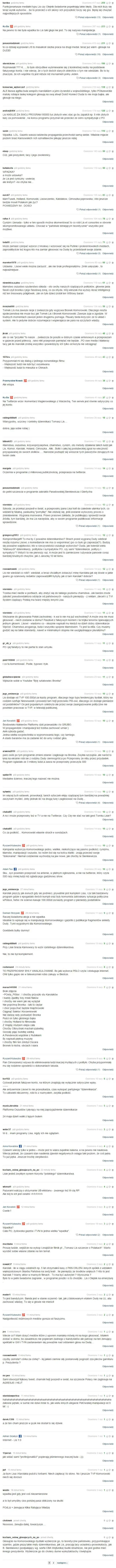 d.....j - Mirror komentarzy na gazeta.pl (stan na 00:17)