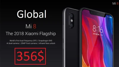 sebekss - Tylko 356$ za Xiaomi Mi8 6/64GB Global Version!
Świetna cena i dostawa bez...