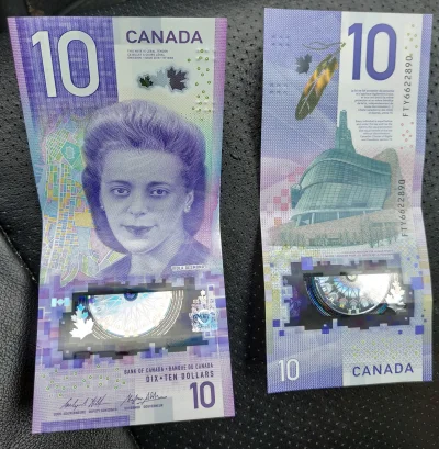 b.....i - Pionowe banknoty dostałem ᶘᵒᴥᵒᶅ
#kanada #zagranico #pieniadze #coolstory