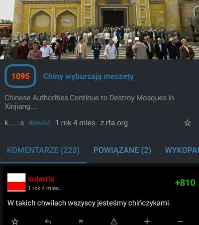 NPC2137 - W Chinach burzą meczety!
Wykopki/Katolicy: Tak trzymać! Brawo! 
W Chinach...