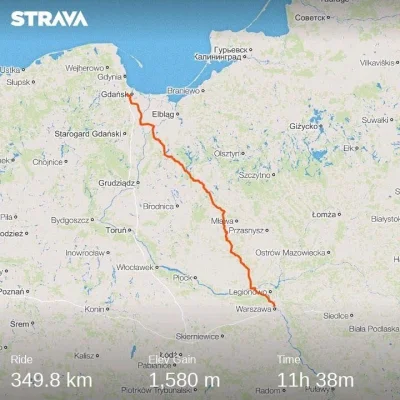 WuERA - Życiówka na #szosa poprawiona o 37km. Jakoś bede musiał z tym żyć, że zabrakł...