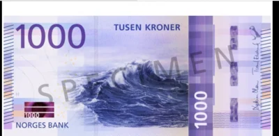 sjasmin - @El_Profesor: dlatego banknoty w Norwegii nie mają już podobizn znanych osó...