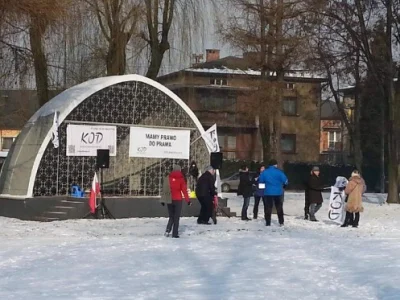 MarianPolak - Demonstracja Kod w Brzeszczu była średnio liczna ... ;) #humorobrazkowy...