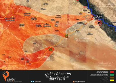 Zuben - Mapa aktualnej sytuacji wokół miasta Dajr az-Zaur.

#syria #mapymilitarne #...