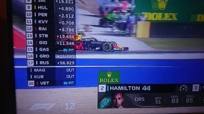 rico_1 - Finisz GP USA, ostatnie, 56 kółko wyścigu, a tu wychodzi że Vettel nadal się...