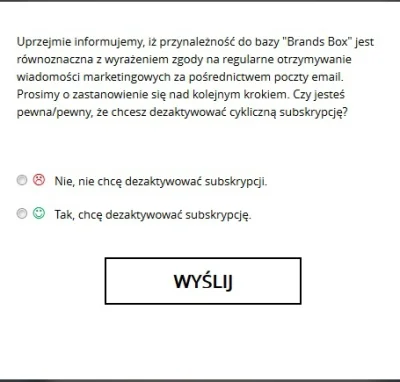 Bieniuraper - dostałem jakiś spam na skrzynkę i widzę, że mogę zrezygnować z subskryp...