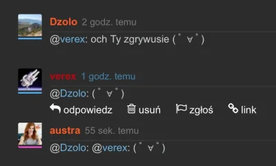 verex - @austra: @Dzolo: Wam też nie pokazuje łapek w tej emotce? ( ͡° ʖ̯ ͡°)