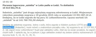 M.....r - Ciekawa Ulica na, której wygrano 15 mln złotych ( ͡º ͜ʖ͡º)

#lotto #money...