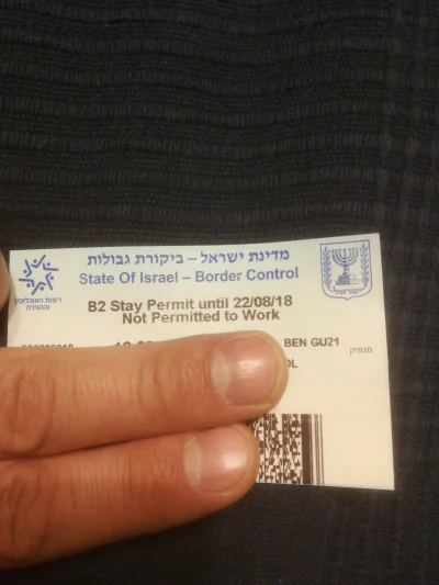 stefanel - @stjimmy a byłeś w izraelu? Bo wizy teoretycznie nie trzeba, ale wjechac t...