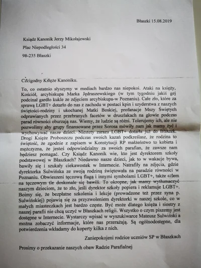 saakaszi - Parafianie napisali do księdza donos na dyrektorkę szkoły podstawowej, któ...