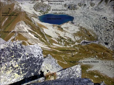 kamiltatry - #tatry #gory #topografia Spojrzenie z Gładkiego Wierchu (2066 m n.p.m.) ...