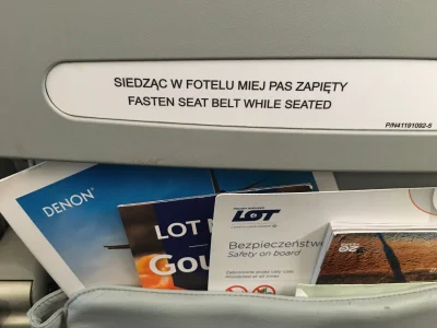 S.....n - Siedząc w fotelu miej pas zapięty,
Palić w samolocie nie wolno Ci też.
Twój...