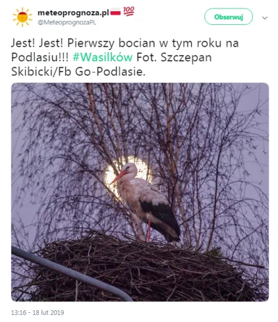 ilem - #ciekawostki #polska #bocian #ptaki
https://twitter.com/MeteoprognozaPL/statu...