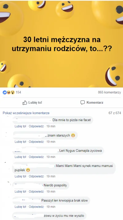 K.....k - Ja to tu zostawię. Rzecz jasna kobieta może mieszkać z rodzicami do usranej...