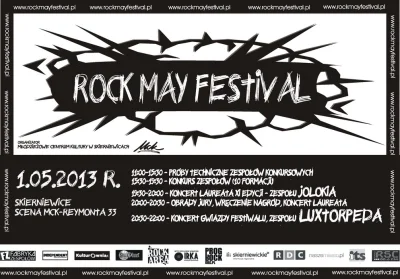 Gadzinski - Zapraszam do Skierniewic na Rock May Festival, który odbędzie się 1 maja....