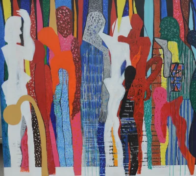 C.....7 - Kalicharan Gupta - Oddech życia

#sztuka #art #malarstwo #kubizm