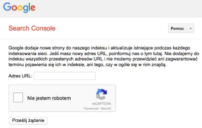 wigr - Nie ma już możliwości, żeby dodać dowolny adres strony do Google? Nie mogę zna...