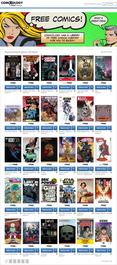 goblin21 - Na Comixology.com możecie za darmo pobrać 128 komiksów!
Wśród zeszytów zn...