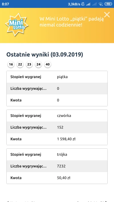 diszowski - @mjeziersky: ogólnie to fart, że 5tki nie było i przekroczyło jakąś ilość...