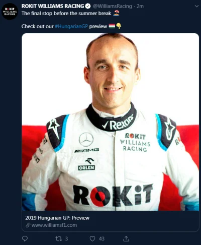 njeee - Tak wygląda zapowiedź GP Węgier ( ͡° ͜ʖ ͡°)

SPOILER

#f1 #kubica