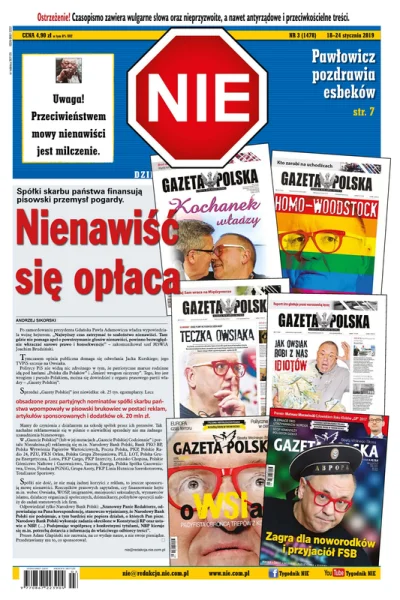 talk-show - Okładka aktualnego tygodnika Nie
#media #tygodniknie #urban #pis #polity...