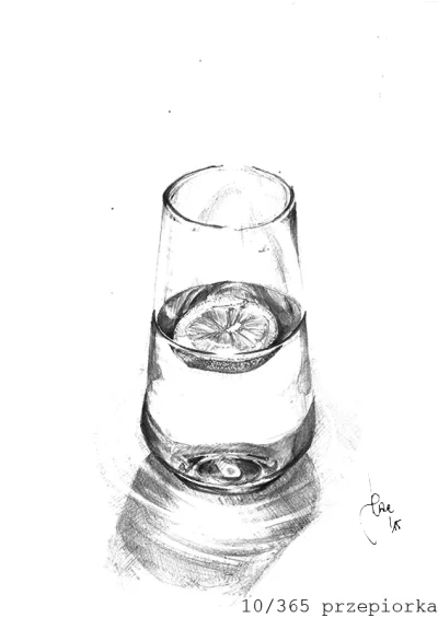 przepiorka - 10/365 Szklanka wody z pływającym czymś.
#365styczen