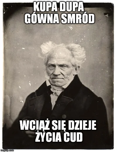 tigereg-bo-rucha-motzno - xD czo

#schopenhauer #depresja #czarnyhumor