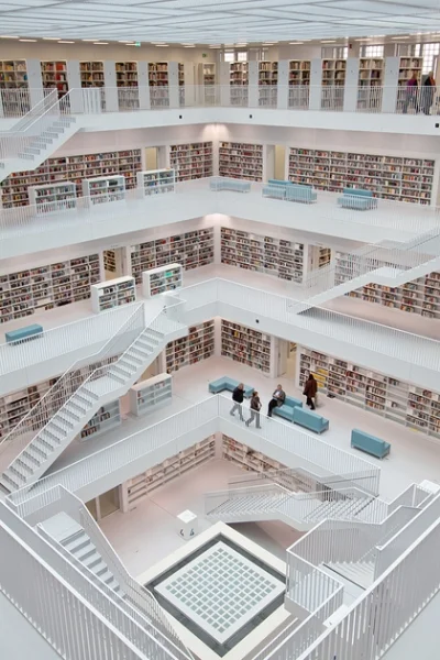 pris00ner - Biblioteka Miejska w Stuttgarcie wykonana przez Yi Architects otworzona z...