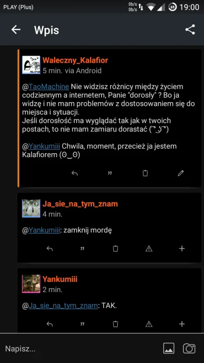 Waleczny_Kalafior - @Yankumiii Oj, ktoś nagle usuwa swoje wpisy. Ciekawe dlaczego... ...