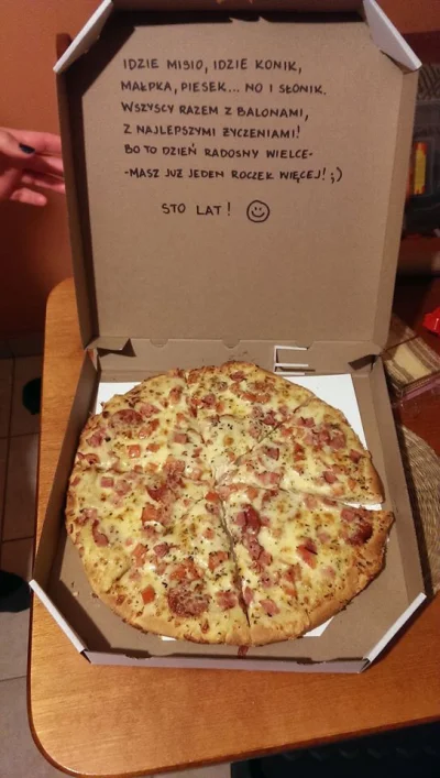 Jastrun - Urodzinki , a tu taki prezent od pizzeri (｡◕‿‿◕｡)
#pizza #foodporn