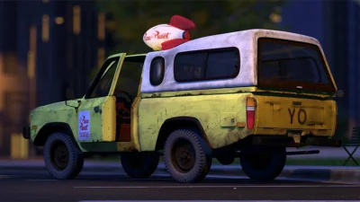 Mirek_Belka - Dostawczak Pizza Planet jest w każdym filmie pixara klik