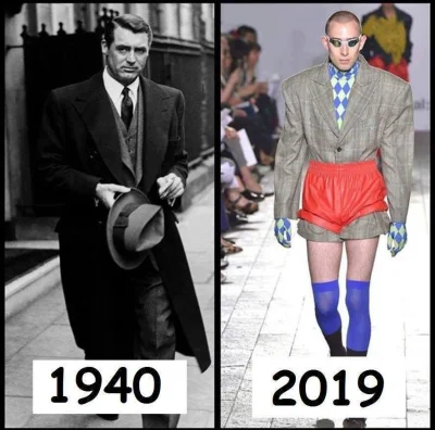 passage - Wie ktoś gdzie znajdę informacje jak przebiegała ewolucja mody męskiej 1940...