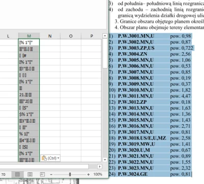 schreder - Macie pomysł jak przekopiować tekst z pdf, żeby w excelu był widoczny norm...