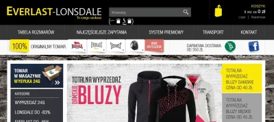 Majku_ - Chodzi sobie człowiek po sklepach, trafia na http://www.everlast-lonsdale.pl...