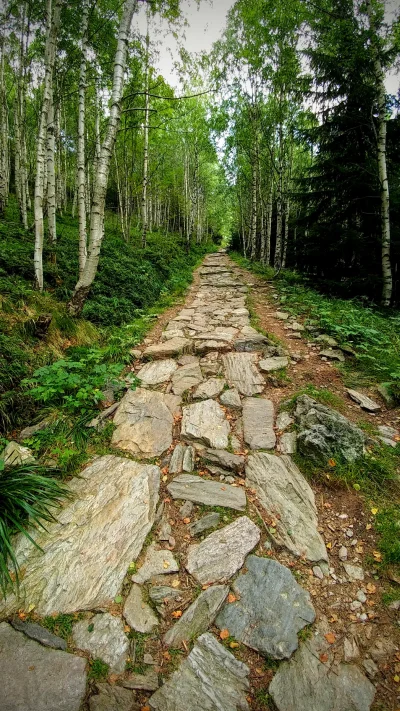 avox - Czarny szlak w kierunku skalnego stołu w #karkonosze #gory #fotografia #earthp...