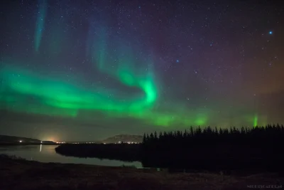 Nightscapes_pl - A taką zieloną zorzę udało mi się złapać w zeszłym tygodniu na Islan...