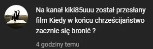 SkurczRajm09 - Widzę, że YT bawi się dalej w lewacką propagandę. Kiki85uuu nagrał fil...