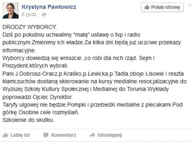 giku - @FLAC: Spijajmy madrosci z ust Pani Profesor! Zapraszam na jej profil FB.