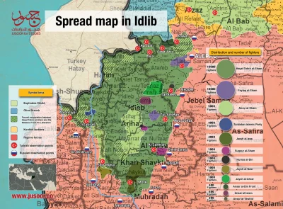 A.....e - Najnowsza mapa sytuacji w Idlibstanie.

#syria