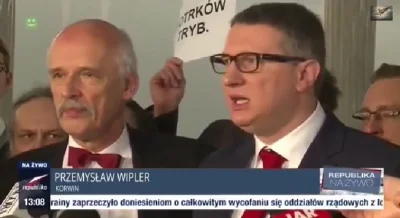 kajelu - Kto sie nie uśmiechnie ten ostatnia parówa
#heheszki #korwin #wipler #4kons...