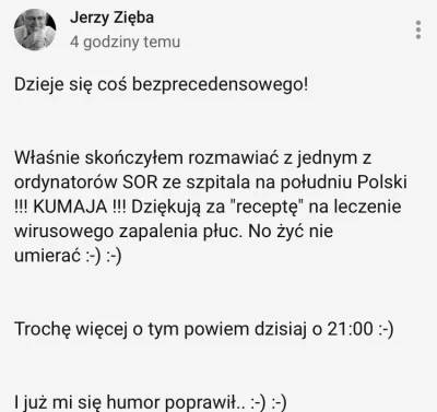 jabadabadupka - Dziś o 21:00 Jerzy Zięba będzie prowadził transmisje na youtubie o ul...