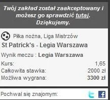 Pshemeck - Deobson widać wierzy w awans ;)

#legia #mecz #eliminacjeligimistrzow #who...