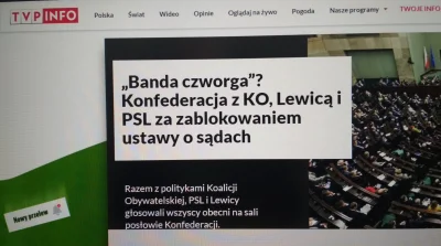 SzerniakSzerniaczek - Uuuu TVP przejęło hasło o bandzie i uderza w konfę xD 
#konfed...