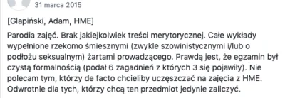 mkkud - Heh, a dzisiaj scrollowałem grupkę SGH-ową z opiniami na temat wykładowców i ...