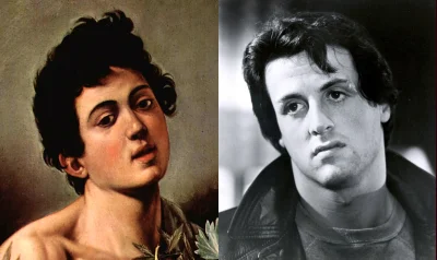 Bool1410 - Tym młodzieńcem z obrazu Caravaggia był młody Sylvester Stallone;